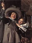 Frans Hals Canvas Paintings - Jonker Ramp and his Sweetheart